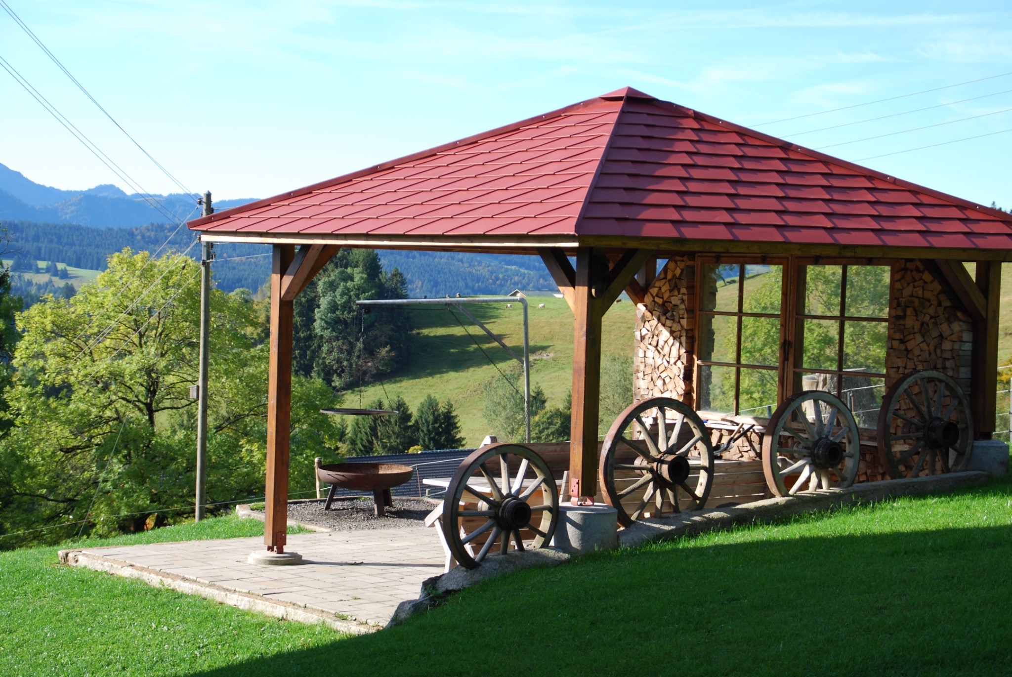 Grillbereich der Aufters Alpe